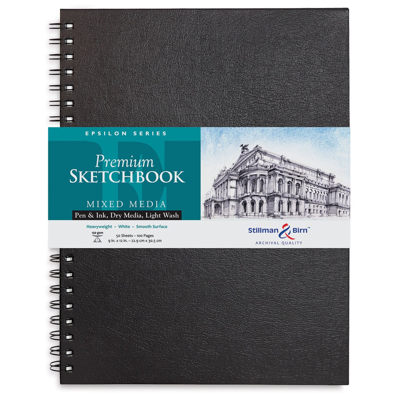 Stillman & Birn Epsilon Series Sketchbook - 12" x 9", Portrait, Wirebound, 50 Sheets